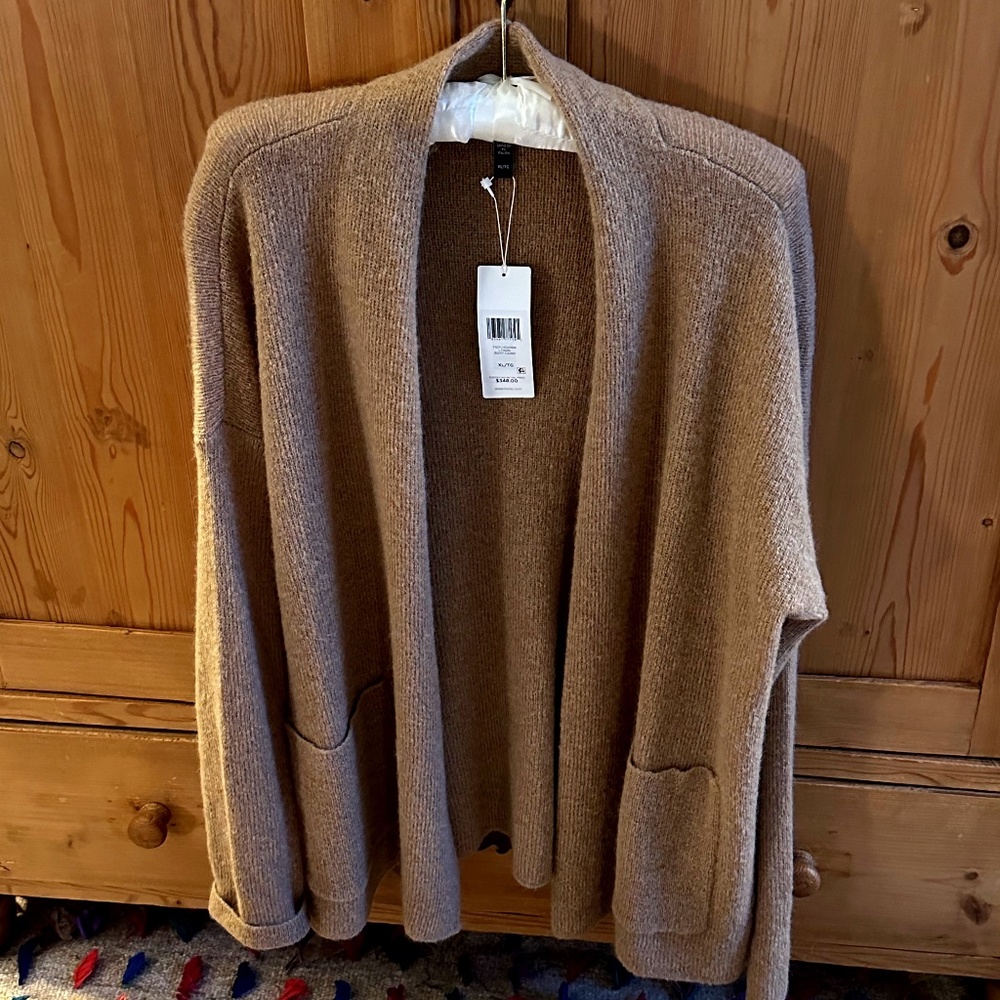 Eileen Fisher Mohair/ alpaca cardigan XL